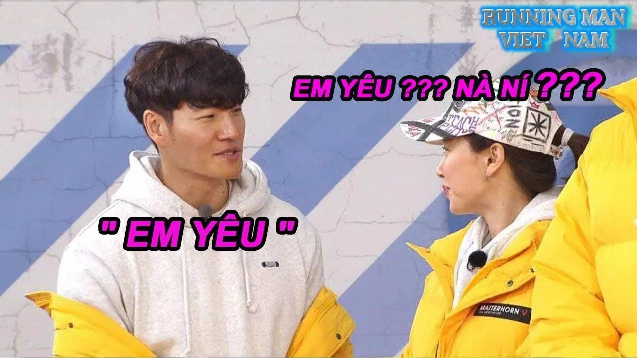 Khoảnh khắc Jong Kook gọi Ji Hyo bằng em yêu khiến trường quay náo nhiệt. (Ảnh: Internet).