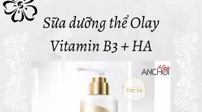 Sữa dưỡng thể Olay vitamin B3 + Hyaluronic Acid dưỡng da căng bóng, mịn màng (Ảnh: nquynhvy)