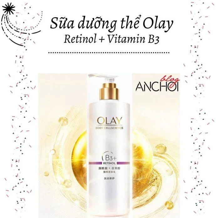 Olay Vitamin B3 + Retinol Brightening Body Lotion (Ảnh: nquynhvy)