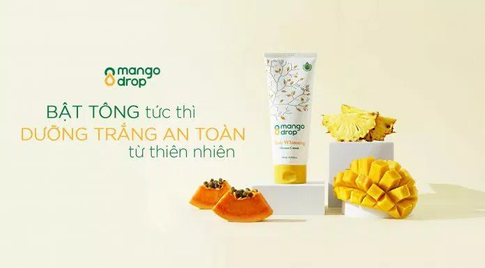 Sữa tắm Mango Drop Body Whitening Shower Cream sở hữu kết cấu dạng kem mịn như sữa chua (Nguồn: Internet)