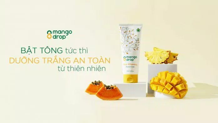 Sữa tắm Mango Drop Body Whitening Shower Cream sở hữu kết cấu dạng kem mịn như sữa chua (Nguồn: Internet)