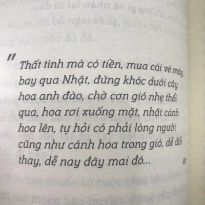 Tác giả đưa người đọc đi qua rất nhiều cung bậc cảm xúc. Thoáng chốc vừa "khóc" xong lại phải "cười"