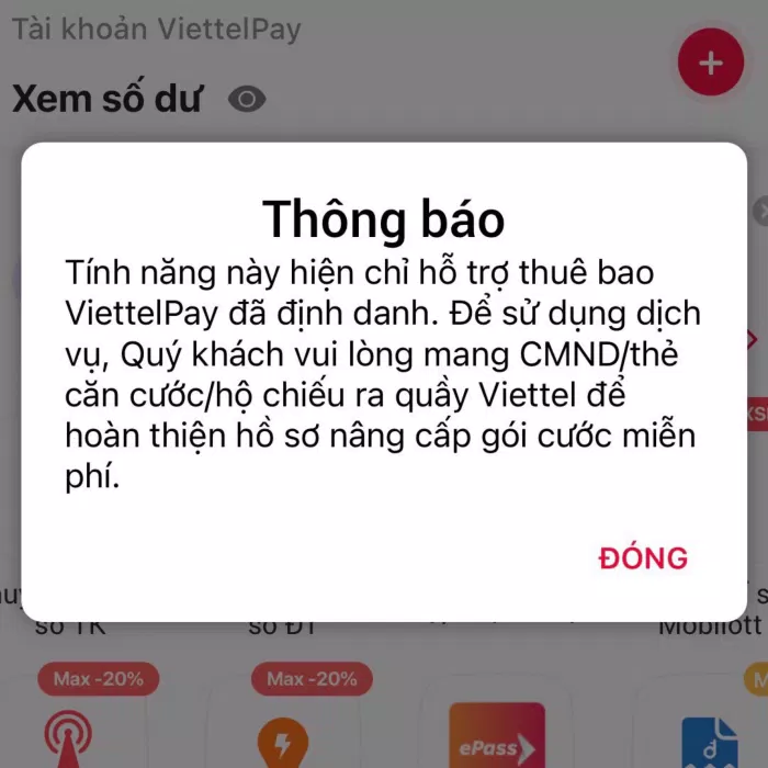 Tài khoản thuộc gói 2A sẽ không được sử dụng dịch vụ liên quan đến chuyển tiền, tiết kiệm (Ảnh: BlogAnChoi).