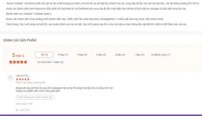 Đánh giá của khách hàng về sản phẩm trên trang Shopee (ảnh: BlogAnChoi).