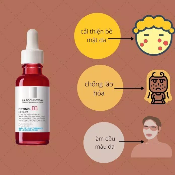 Tinh chất La Roche Posay Retinol B3 Serum sẽ là chiến binh giúp bạn chống lão hóa, làm đều màu da, cải thiện bề mặt da ( Nguồn: BlogAnChoi)