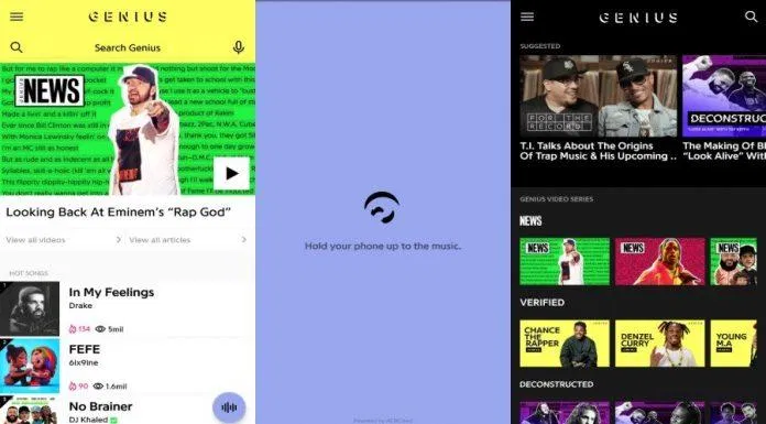 Ứng dụng Genius (Ảnh: fossbytes)