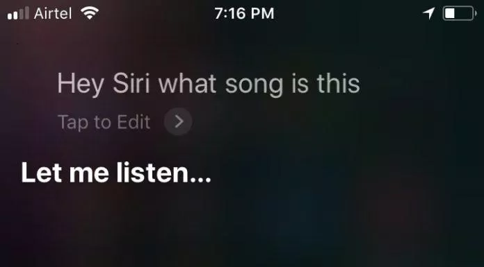 Tìm nhạc bằng Siri (Ảnh: Internet)