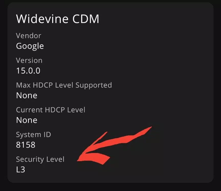 Một thiết bị sở hữu Widevine L3 (Ảnh: Internet).
