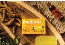 Xà phòng Medimix Nghệ & Dầu Argan trị mụn lưng cực kì hiệu quả