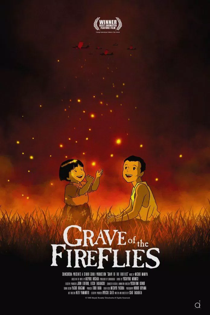 Poster phim Grave of the Fireflies. (Nguồn: Internet)