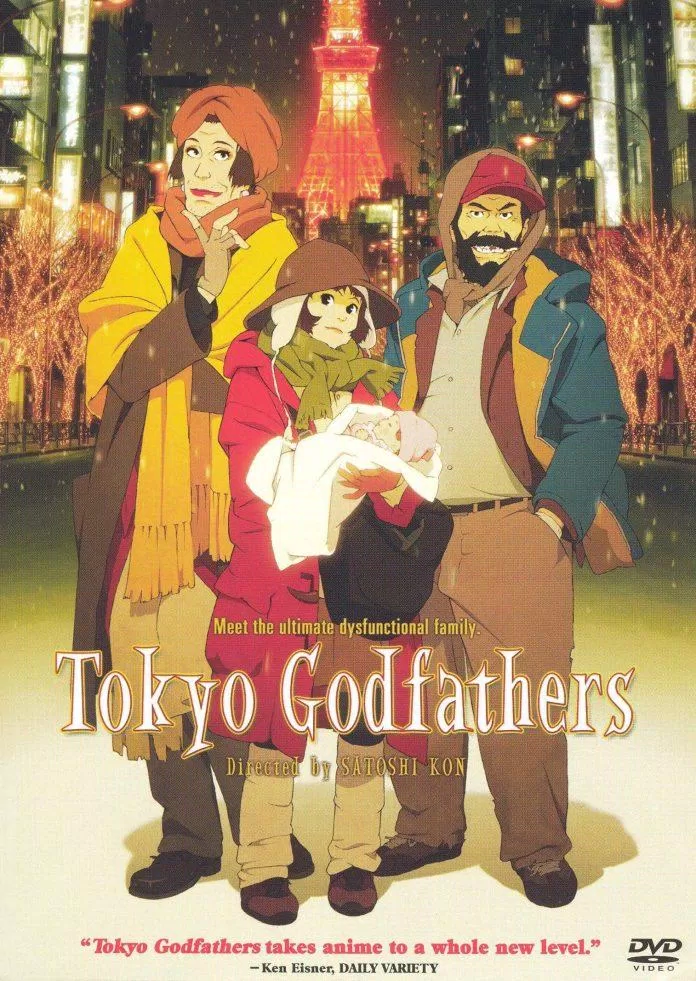 Poster phim Tokyo Godfathers. (Nguồn: Internet)
