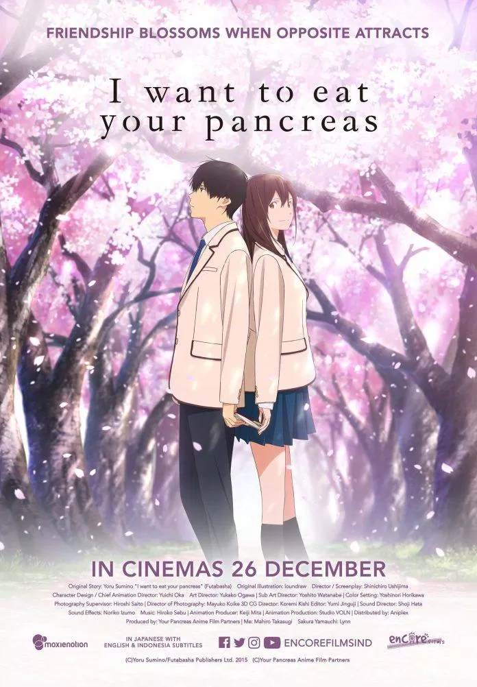 Poster phim I Want to Eat Your Pancreas. (Nguồn: Internet)