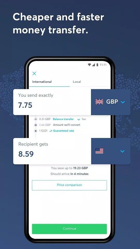 Chuyển tiền quốc tế với app Wise (Ảnh: Internet). Chuyển tiền quốc tế với app Wise (Ảnh: Internet).