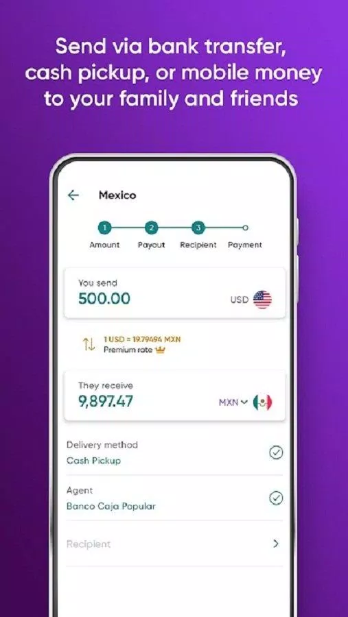 Chuyển tiền quốc tế với app WorldRemit (Ảnh: Internet). Chuyển tiền quốc tế với app WorldRemit (Ảnh: Internet).