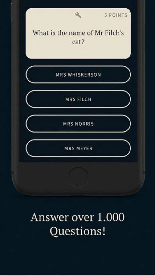 Ứng dụng Quiz Inspired by Harry Potter (Ảnh: Internet).