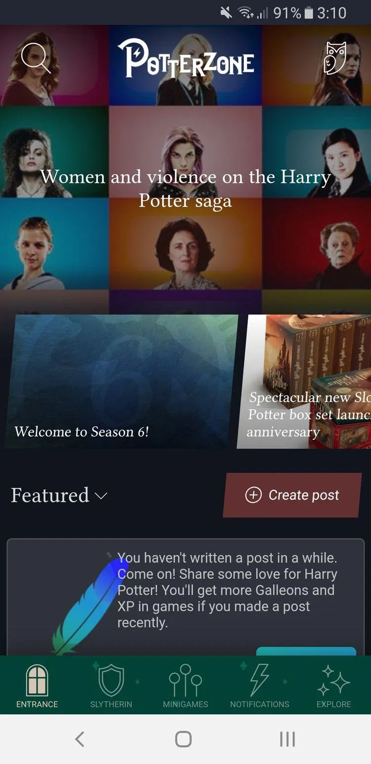 Ứng dụng Potterzone dành cho điện thoại (Ảnh: Internet). Ứng dụng Potterzone dành cho điện thoại (Ảnh: Internet).
