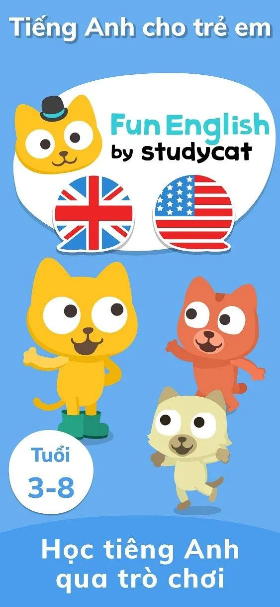 Chú mèo vui nhộn sẽ giúp các bé học tiếng Anh (Ảnh: Internet). Chú mèo vui nhộn sẽ giúp các bé học tiếng Anh (Ảnh: Internet).