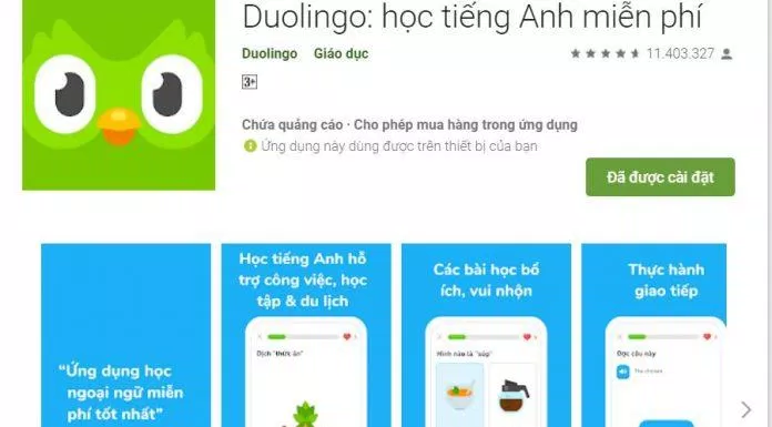 App học tiếng Hàn miễn phí Duolingo (Ảnh: Internet).