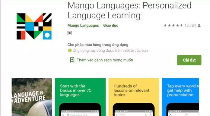App học tiếng Hàn miễn phí Mango Languages (Ảnh: Internet).