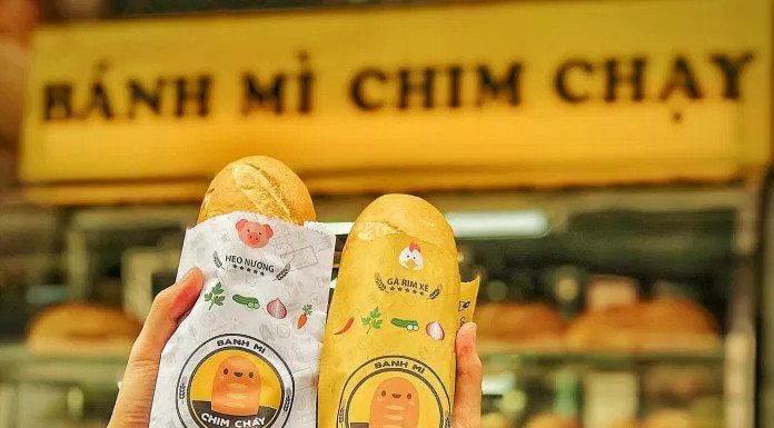 Bánh mì chim chạy chợ Thái Bình. (Ảnh: Internet)