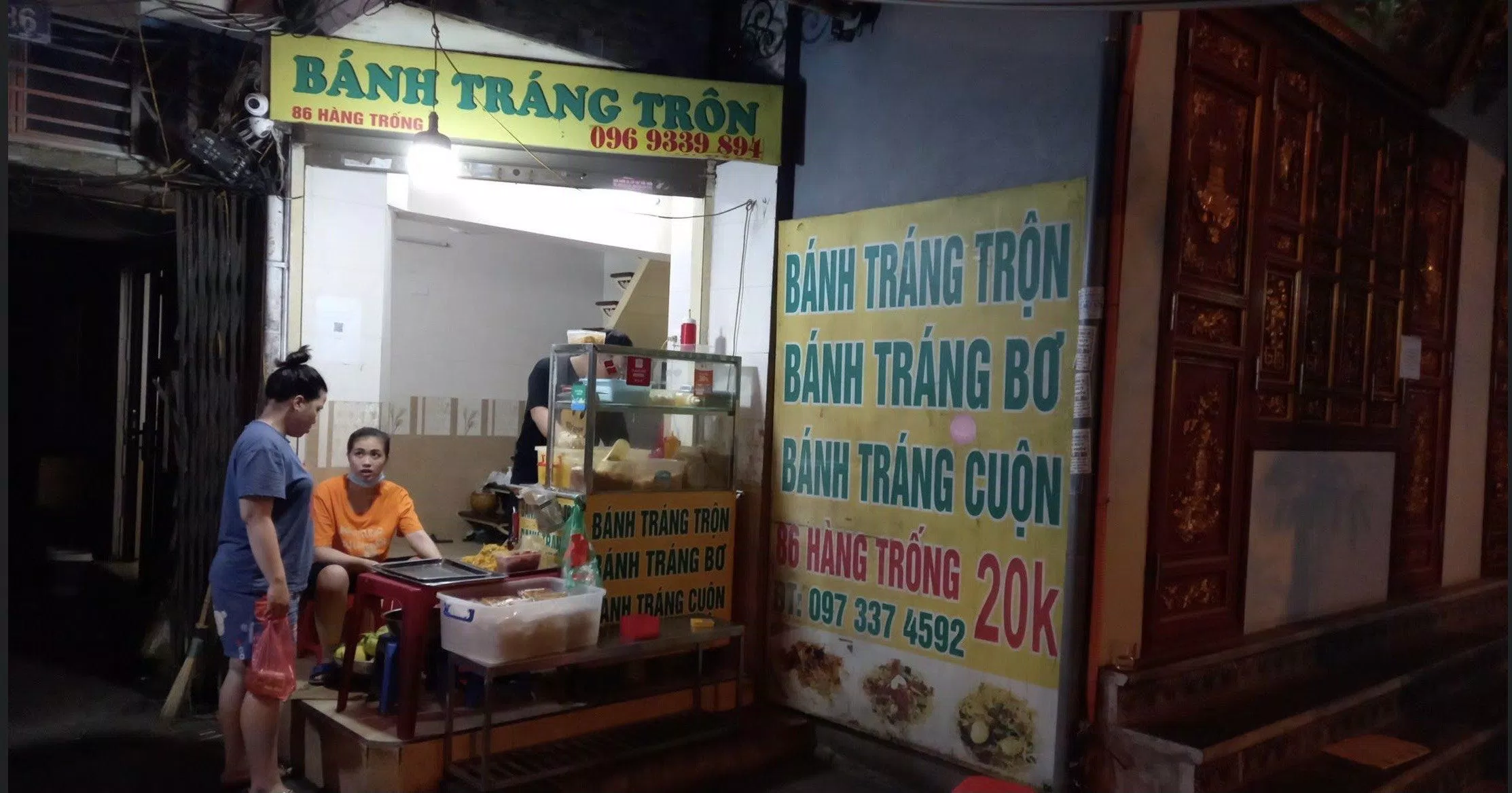 Bánh tráng trộn 86 Hàng Trống. (Ảnh: Internet)