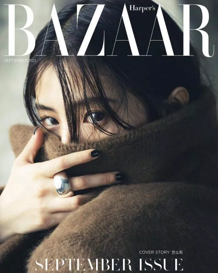 Han So Hee là gương mặt xuất hiện trên tạp chí Harper’s Bazaar số tháng kim cửu lần này (Nguồn: Internet)