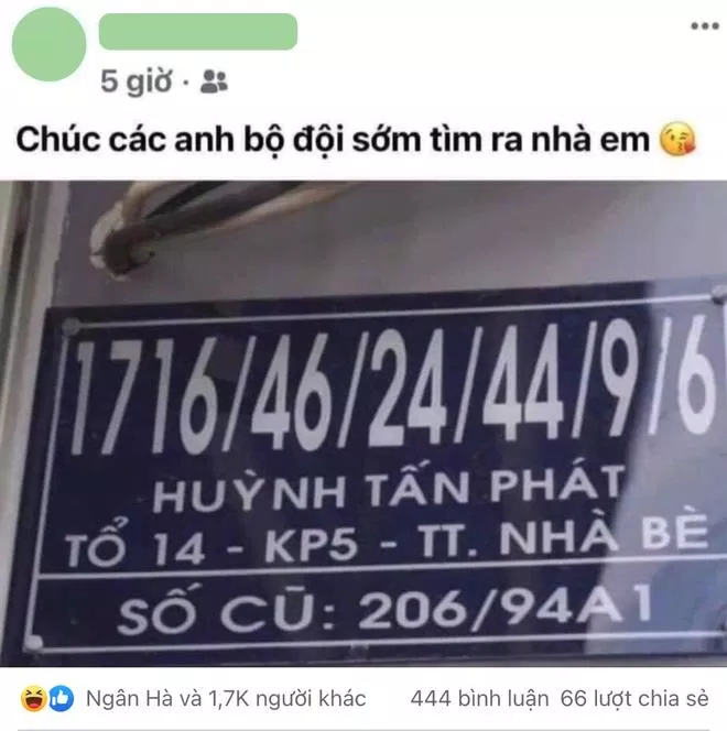 Lời chúc chân thành của chủ nhà khiến các anh bộ đội hoang mang. (Ảnh: Facebook)