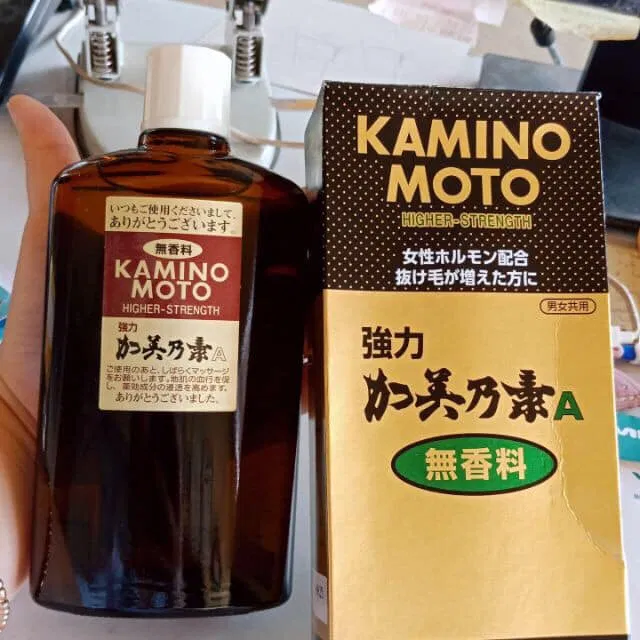 Thuốc mọc tóc Kaminomoto là một thương hiệu lâu đời của Nhật Bản (Nguồn: Internet) Thuốc mọc tóc Kaminomoto là một thương hiệu lâu đời của Nhật Bản (Nguồn: Internet)
