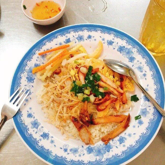 Cơm tấm Long Xuyên (Ảnh: Kim Cúc). Cơm tấm Long Xuyên (Ảnh: Kim Cúc).