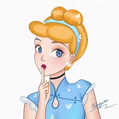 Cinderella mặc sườn xám, điểm nhấn là đôi bông tai kim cương lấp lánh (Ảnh: Weibo)