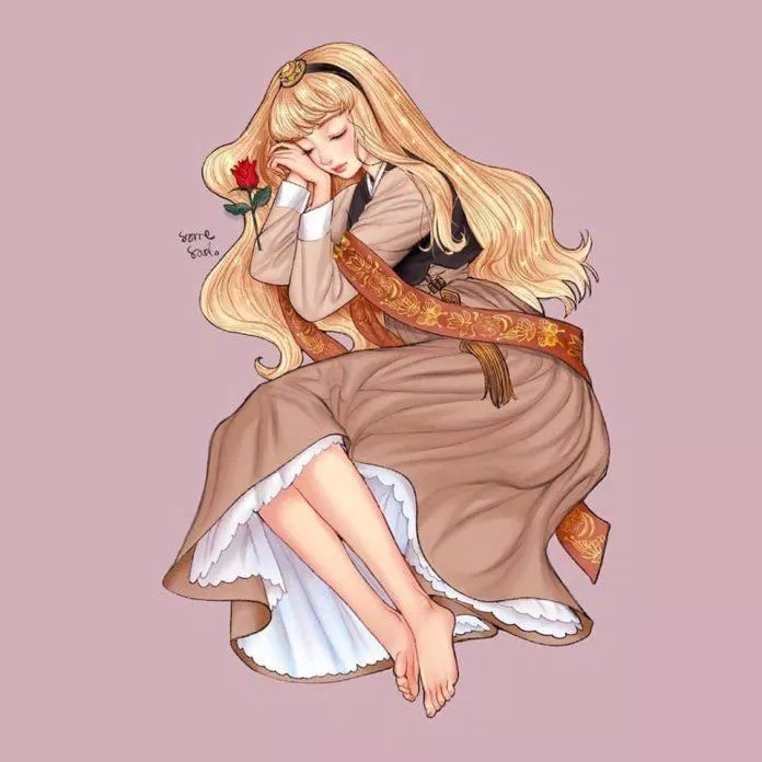 Aurora mặc hanbok (Ảnh: Instagram)