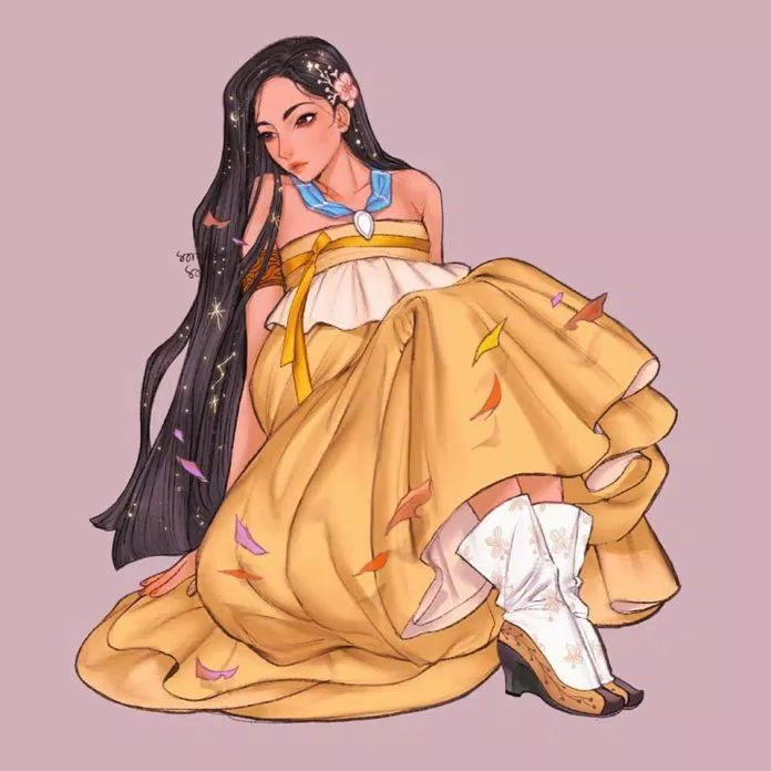 Pocahontas mặc hanbok (Ảnh: Instagram)