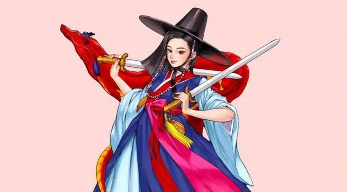 Mulan mặc hanbok (Ảnh: Instagram)