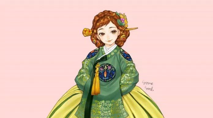 Anna mặc hanbok (Ảnh: Instagram)