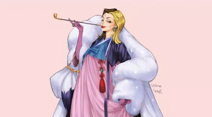 Cruella mặc hanbok (Ảnh: Instagram)