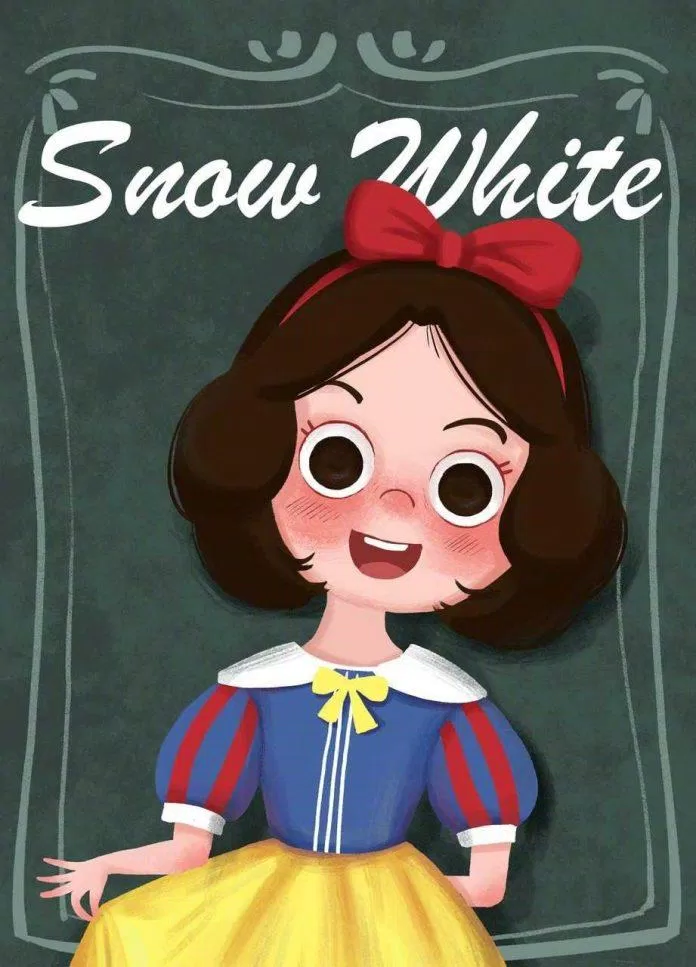 Snow White mắt to (Ảnh: Weibo)