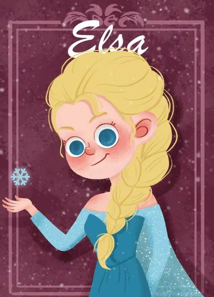Elsa mắt to (Ảnh: Weibo)