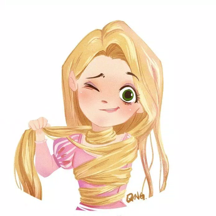 Chibi Rapunzel (Ảnh: Weibo)