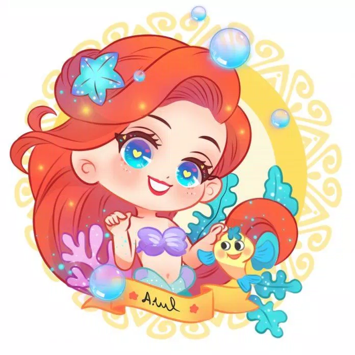 Ariel sắc màu (Ảnh: Weibo)
