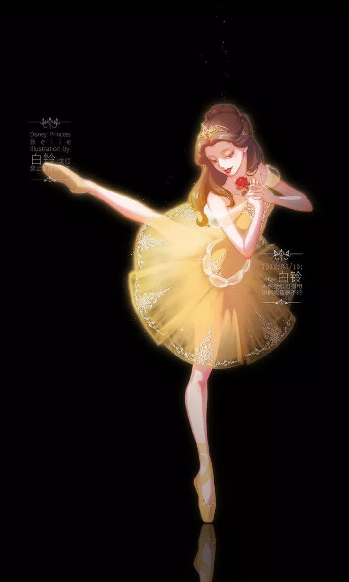 Belle múa ballet (Ảnh: Weibo)