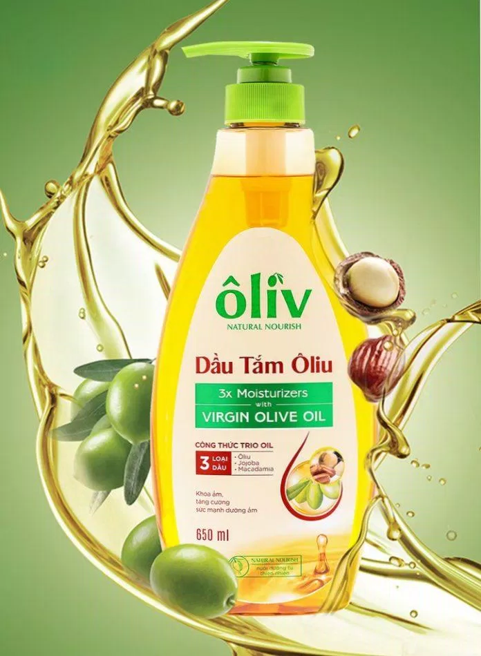 Dầu tắm dưỡng da Oliu Oliv Natural Nourish Virgin Olive Oil (ảnh: internet)