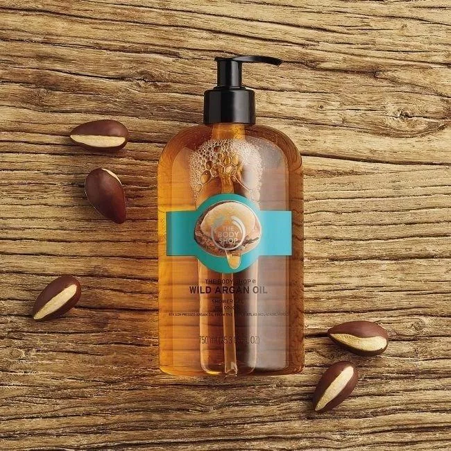 Dầu tắm The Body Shop Wild Argan Oil Shower Gel (ảnh: internet)