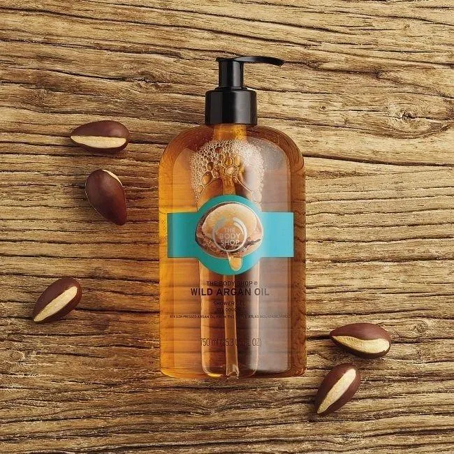 Dầu tắm The Body Shop Wild Argan Oil Shower Gel (ảnh: internet)