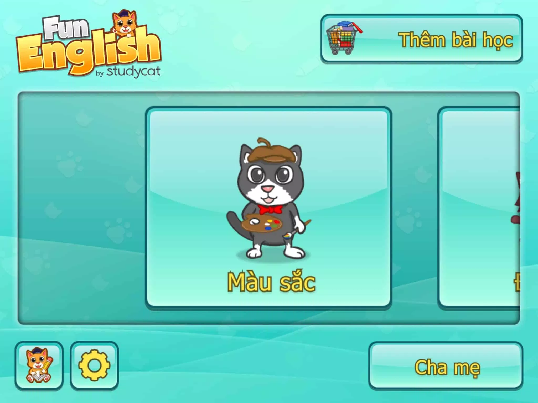 Fun English by studycat có nhiều chủ đề học, mỗi chủ đề lại là một trò chơi không trùng lặp tránh tạo cảm giác nhàm chán cho trẻ. (Nguồn: Internet) Fun English by studycat có nhiều chủ đề học, mỗi chủ đề lại là một trò chơi không trùng lặp tránh tạo cảm giác nhàm chán cho trẻ. (Nguồn: Internet)