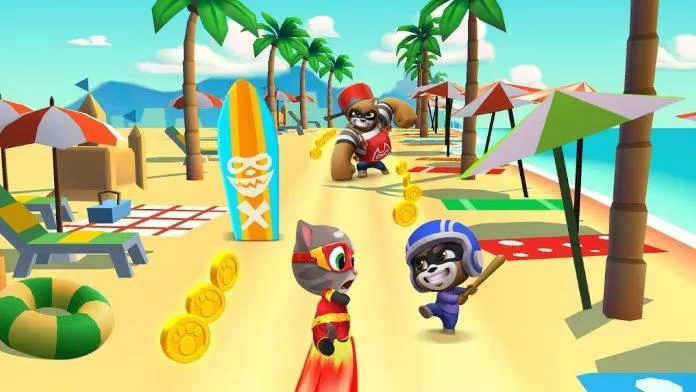Game có lối chơi giống tựa game huyền thoại Subway Surfer. (Nguồn: Internet) Game có lối chơi giống tựa game huyền thoại Subway Surfer. (Nguồn: Internet)