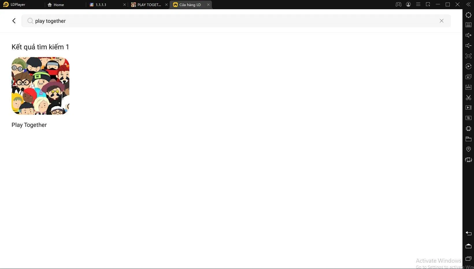 Tìm và tải game Play Together (Ảnh: Internet).