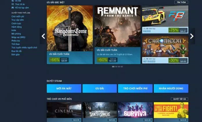 Các game được giảm giá và VR (Ảnh: BlogAnChoi). Các game được giảm giá và VR (Ảnh: BlogAnChoi).