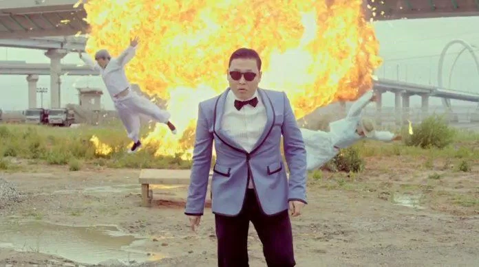 Luồng gió mới "Gangnam Style" của PSY đã "đốt cháy" các bảng xếp hạng Hàn Quốc năm 2012 (Nguồn: Internet).