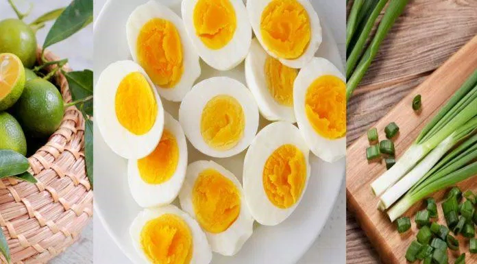 Tắc, trứng, hành lá,...đều là những nguyên liệu dễ tìm và có ích cho sức khỏe (ảnh: internet)