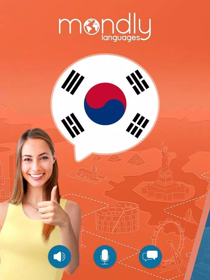 Mondly giúp bạn chinh phục tiếng Hàn (Ảnh: Internet). Mondly giúp bạn chinh phục tiếng Hàn (Ảnh: Internet).